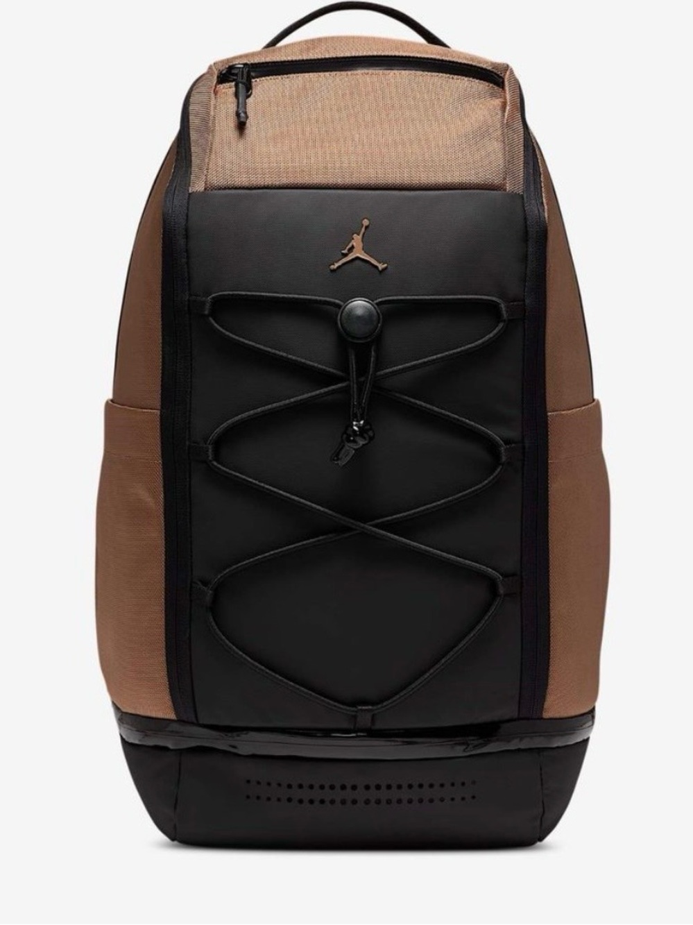 Jordan Men’s Brown & Black Bungee Front Backpack